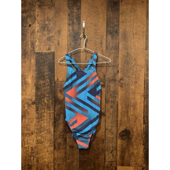 NIKE Women’s One Piece Hydrastrong Fastback Swimsuit Size 10 EUC - Picture 2 of 5